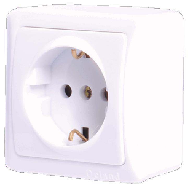 پریز ارت محافظ دار UPS دلند طرح نسترن روکار